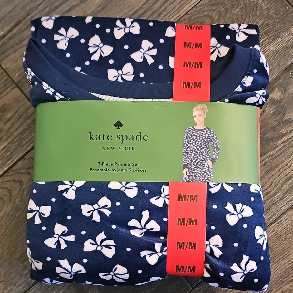 Kate Spade Blue and White Floral Pajama Set